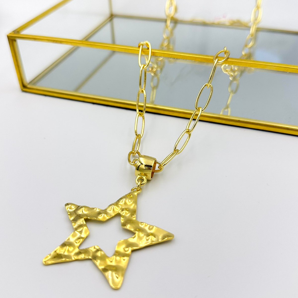 Collar Estrella martillada