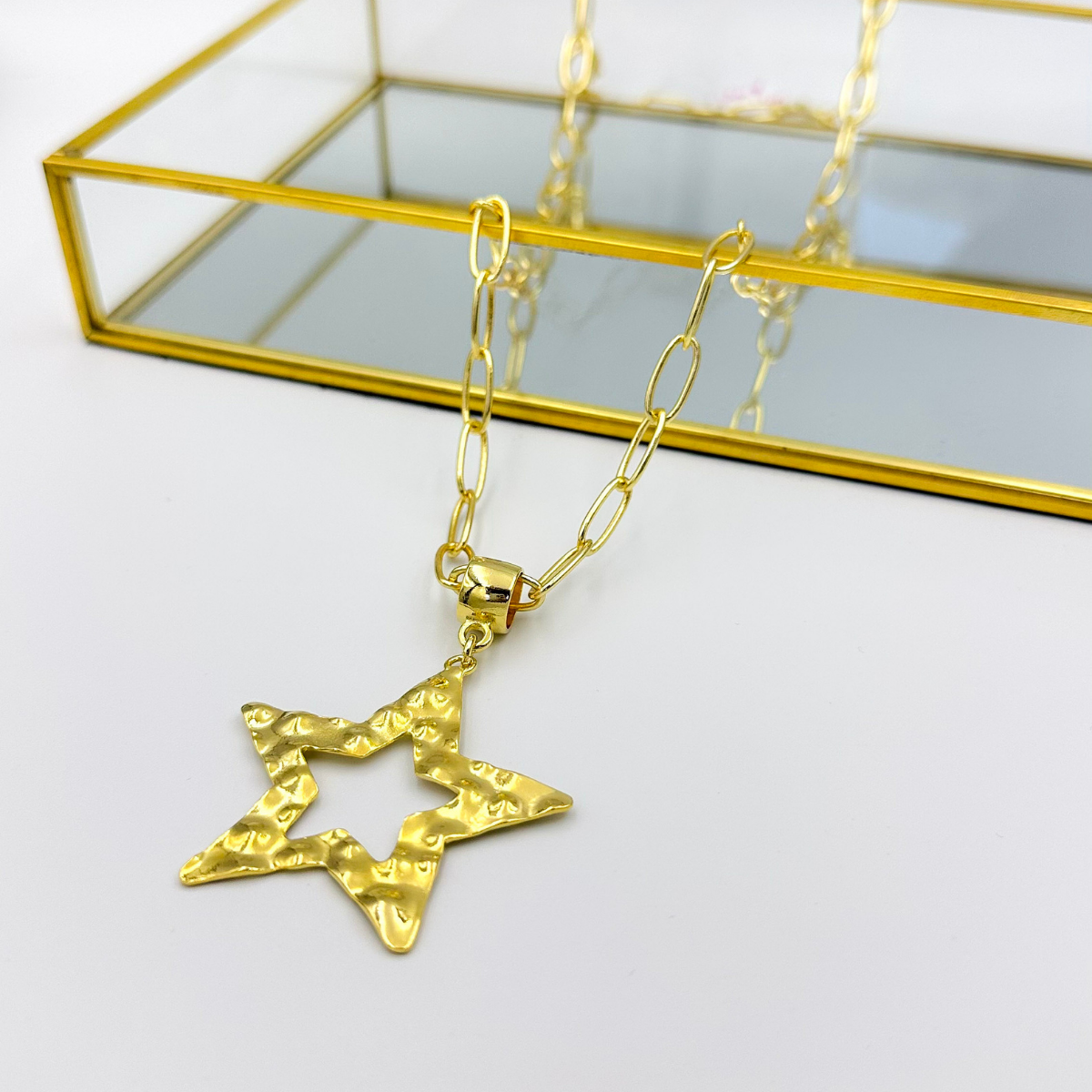 Collar Estrella martillada