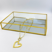 Collar Corazón Granitos