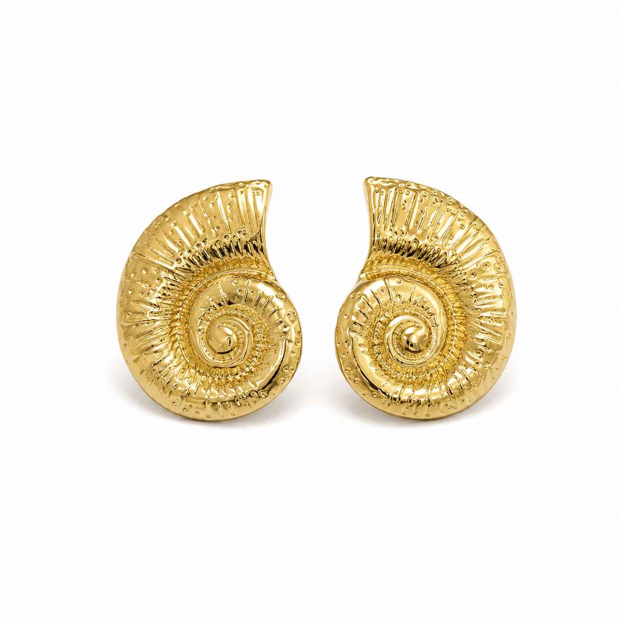 Aros Caracola Dorada