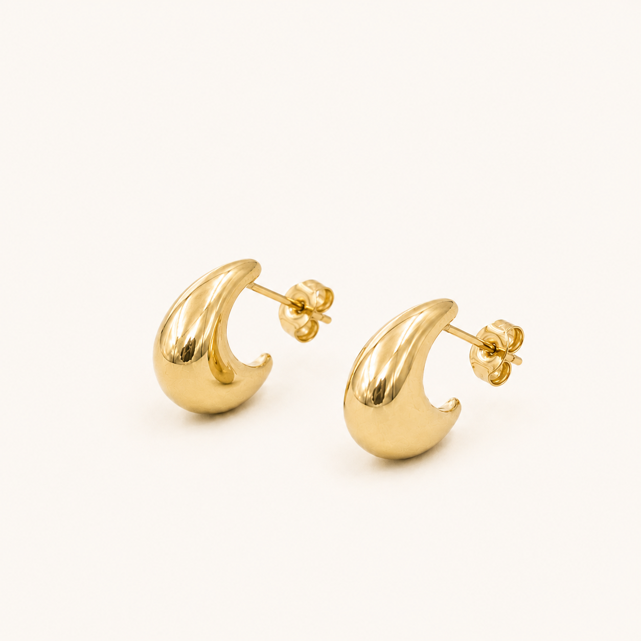 Aros gota dorada